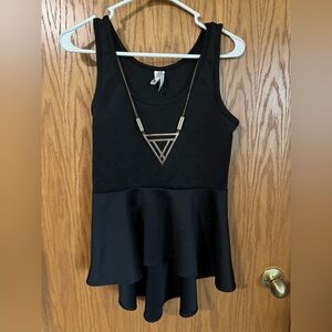 Discreet Black Tank Top